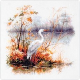 Borduurpakket Witte reiger