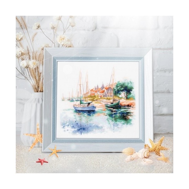 Kit de broderie Le port tranquille