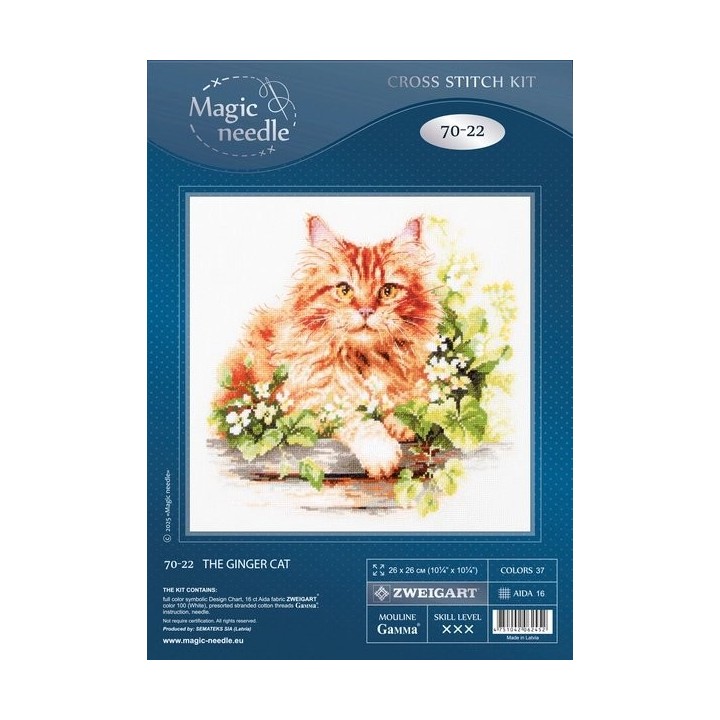 Borduurpakket De rode kat