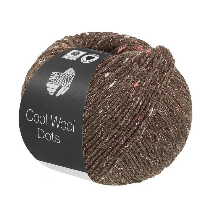Lana Grossa Cool Wool Dots Grey-brown 011
