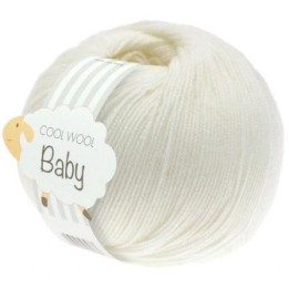 Lana Grossa Cool Wool Baby 213 Gebroken wit
