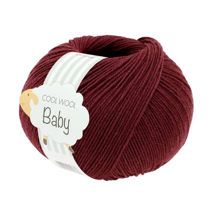 Lana Grossa Cool Wool Baby 344 burgundy