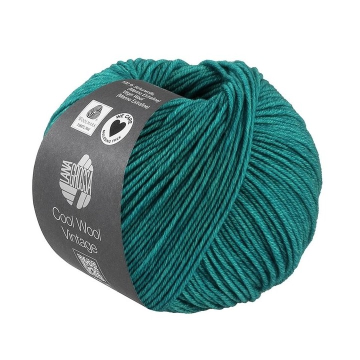 Lana Grossa Cool Wool Vintage Petrolgrün 7394