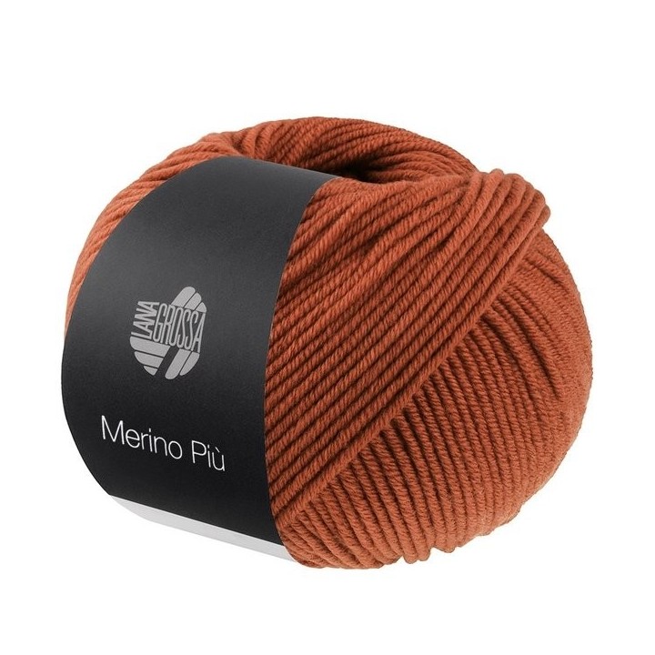 Lana Grossa Merino Piu orange rouille 20