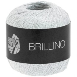 Lana Grossa Brillino blanc/argent 10