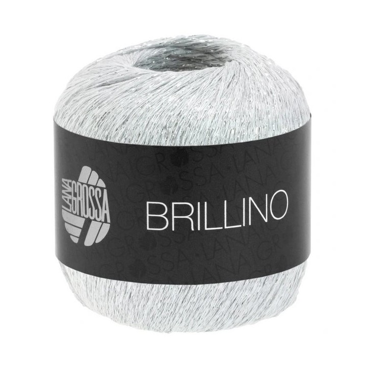 Lana Grossa Brillino blanc/argent 10