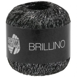 Lana Grossa Brillino Schwarz/Silber 13