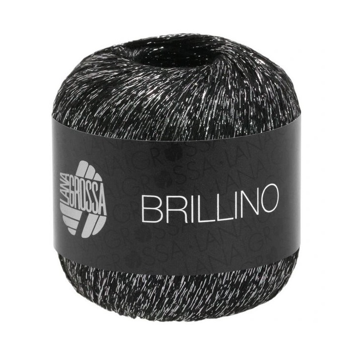 Lana Grossa Brillino Schwarz/Silber 13