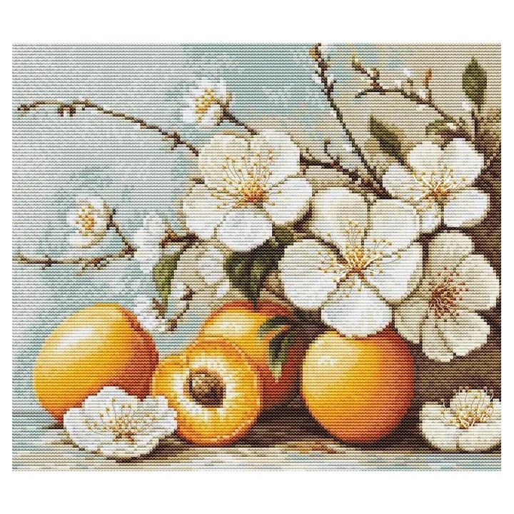 Embroidery kit Apricot Blossom