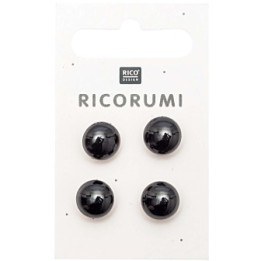  Rico Design 4 Yeux d'animaux à coudre 11 mm