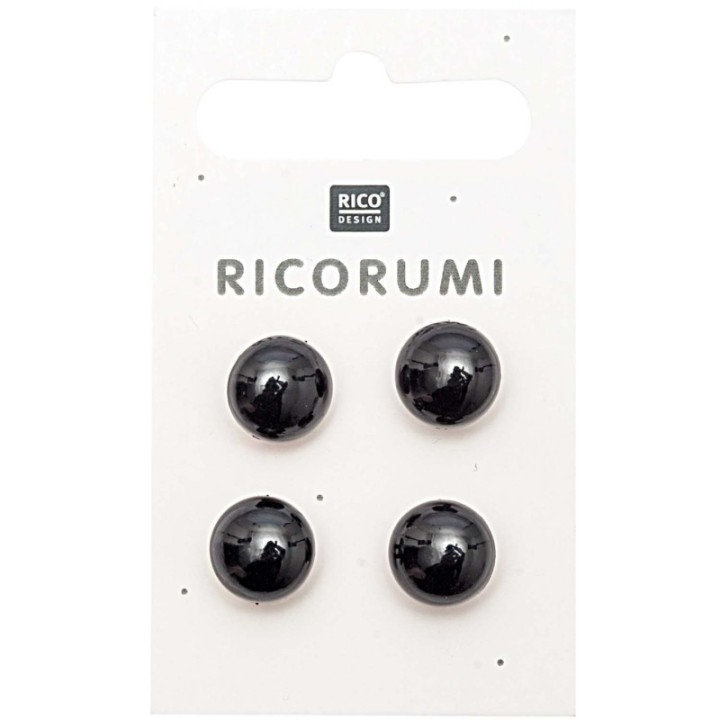  Rico Design 4 Tieraugen zum Nähen 11 mm