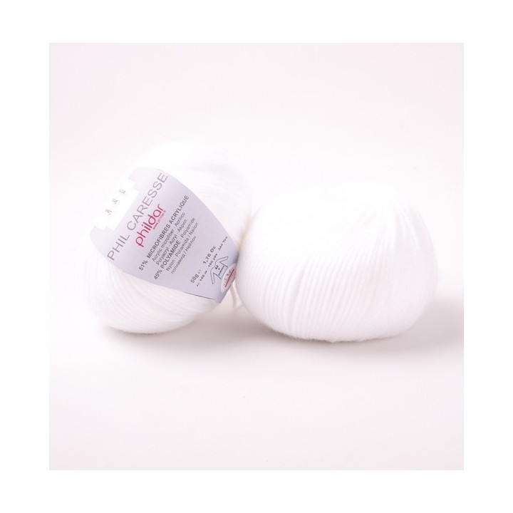 Phildar Phil Caresse Blanc