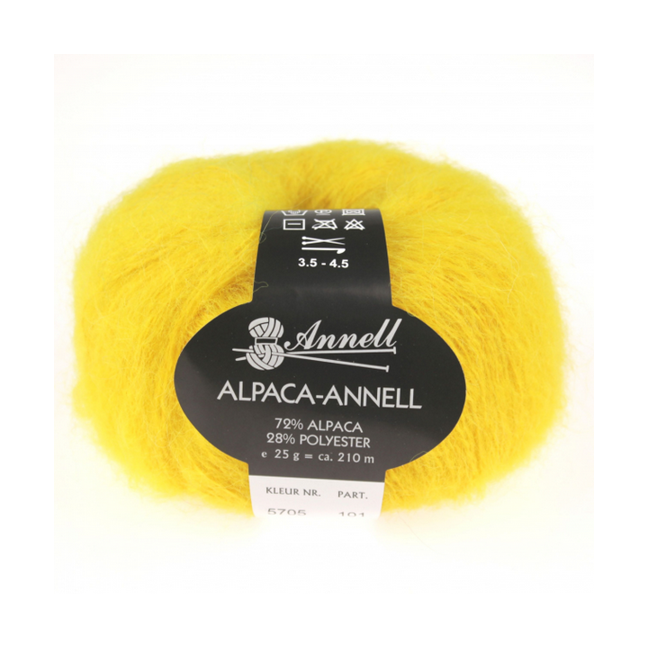 Breiwol Annell Alpaca Annell 5705 geel