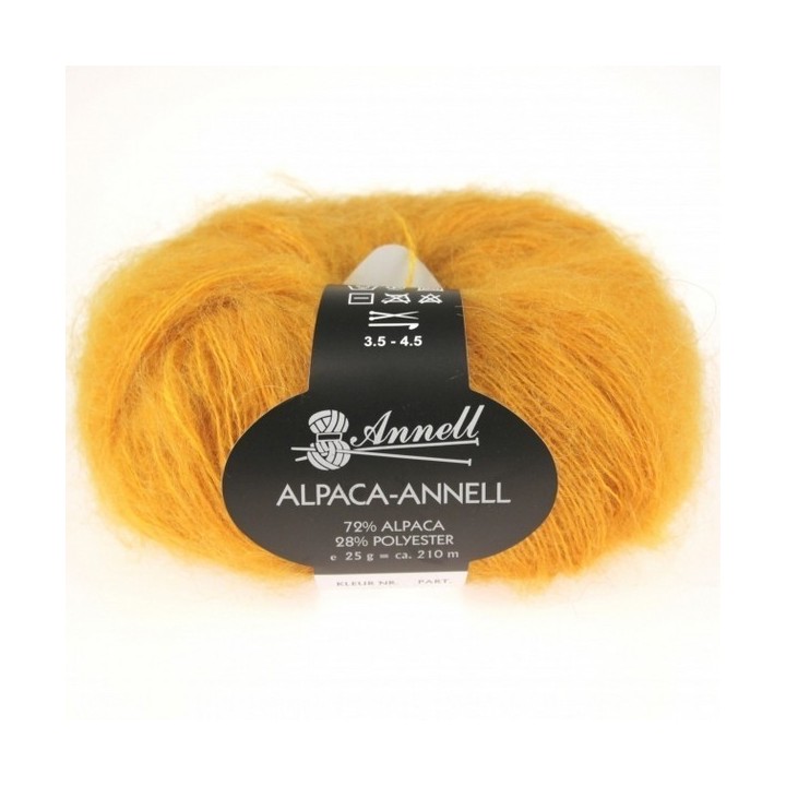 Strickwolle Annell Alpaca Annell 5706 ocker