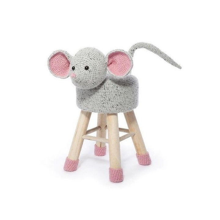   Tabourets animaliers au crochet partie 1