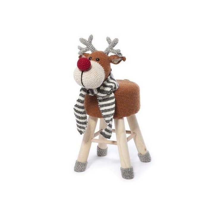   Tabourets animaliers au crochet partie 1