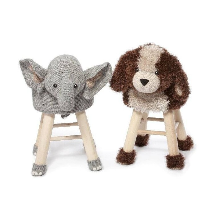   Animal stool crochet part 2