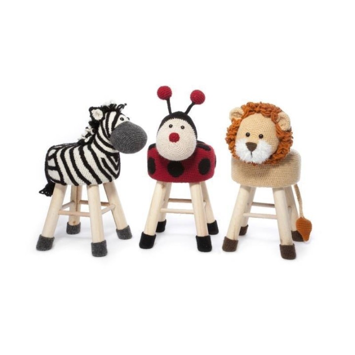  Animal stool crochet part 2