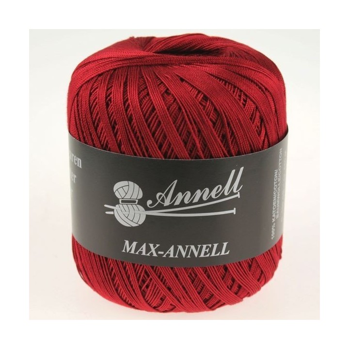 Crochet yarn Annell Max 3413 Dark red