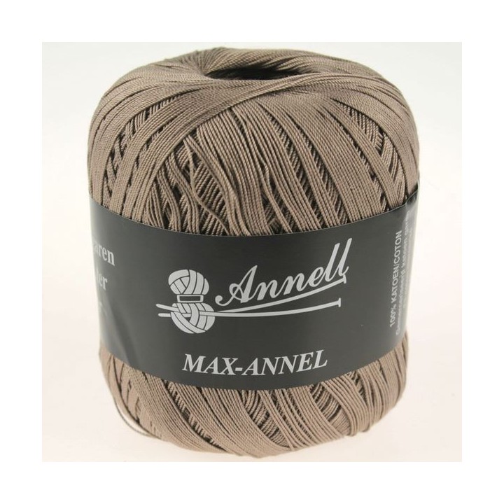 Crochet yarn Annell Max 3431Brown