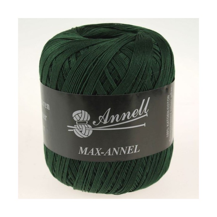 Crochet yarn Annell Max 3445 Dark green