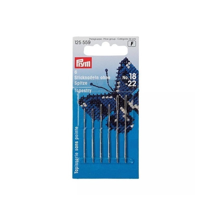 Tapestry needles with blunt point 18-22