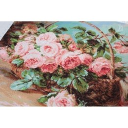 Luca-S Embroidery kit Basket of Roses