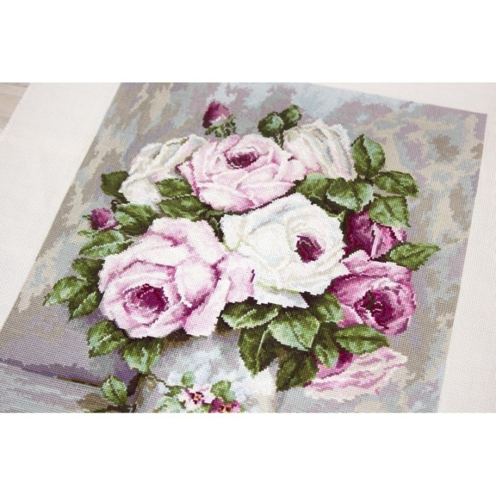 Luca-S Kit de broderie Roses mélangées 2