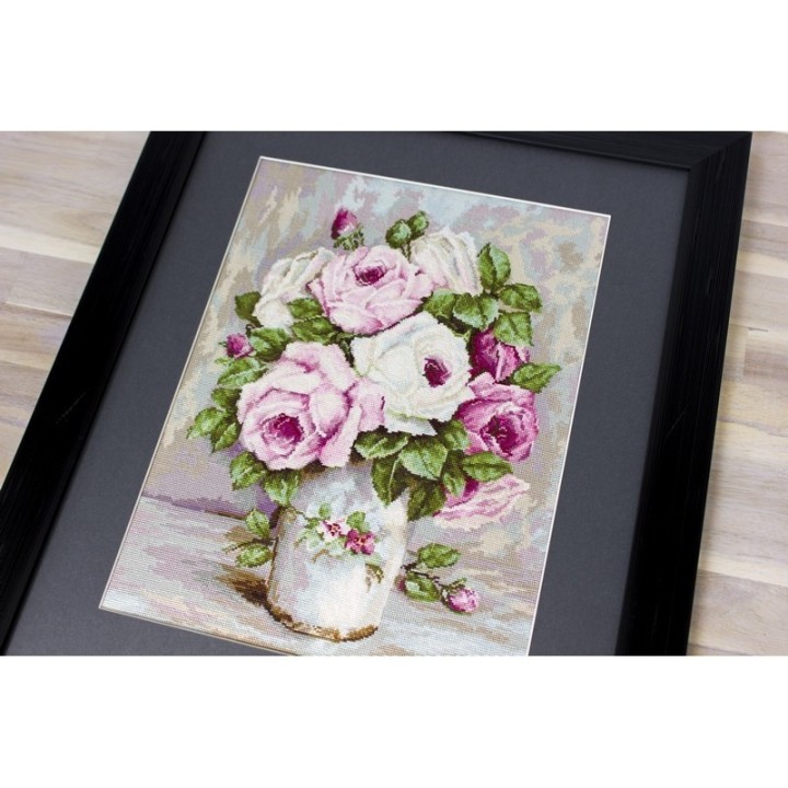 Luca-S Kit de broderie Roses mélangées 2