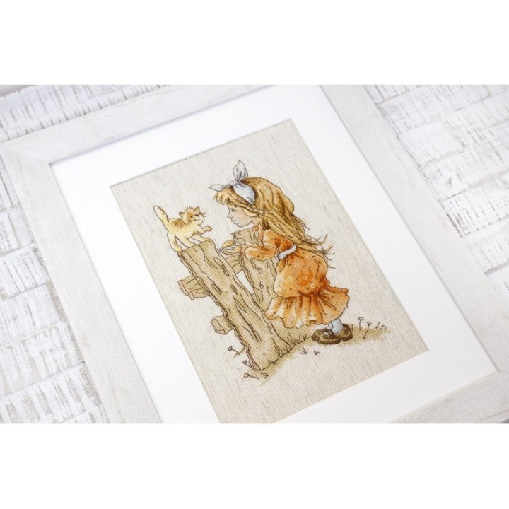 Luca-S Kit de broderie Avec un chaton