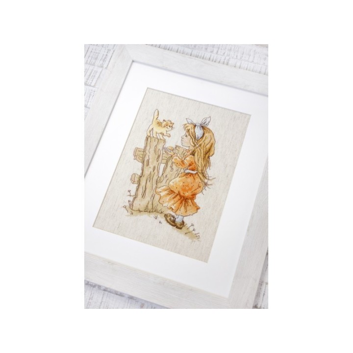 Luca-S Kit de broderie Avec un chaton