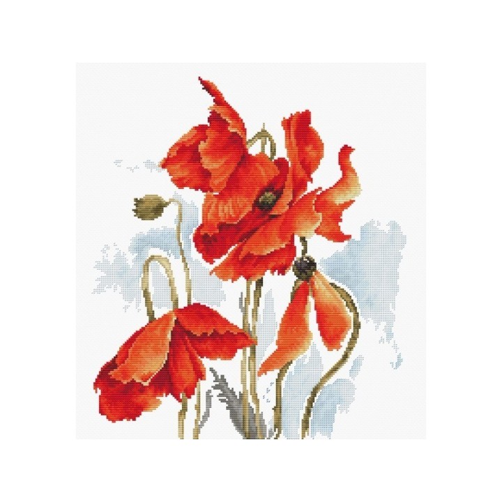 Luca-S Stickset Poppies 6