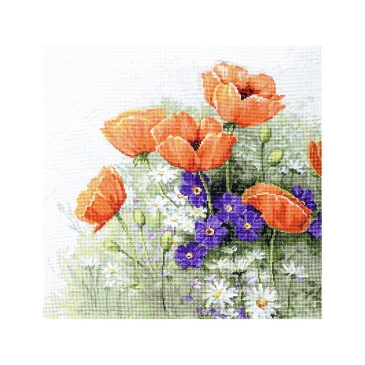 Luca-S Kit de broderie Coquelicots 5