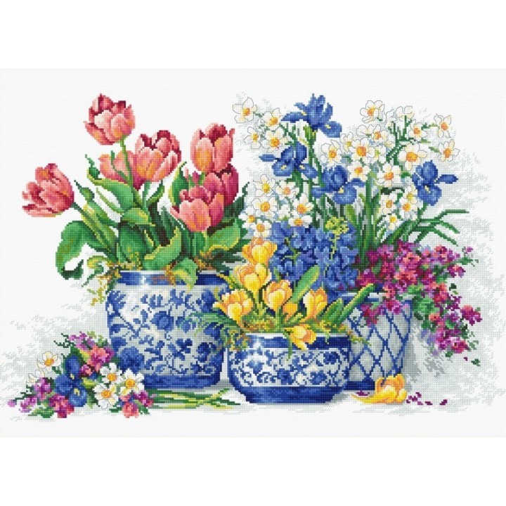 Luca-S Borduurpakket Lente bloemen 3