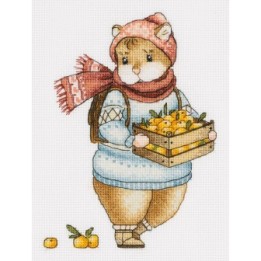 Panna Kit de broderie Hamster aux mandarines