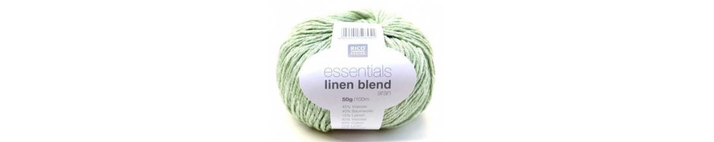 Fil à tricoter Essentials Linen Blend aran